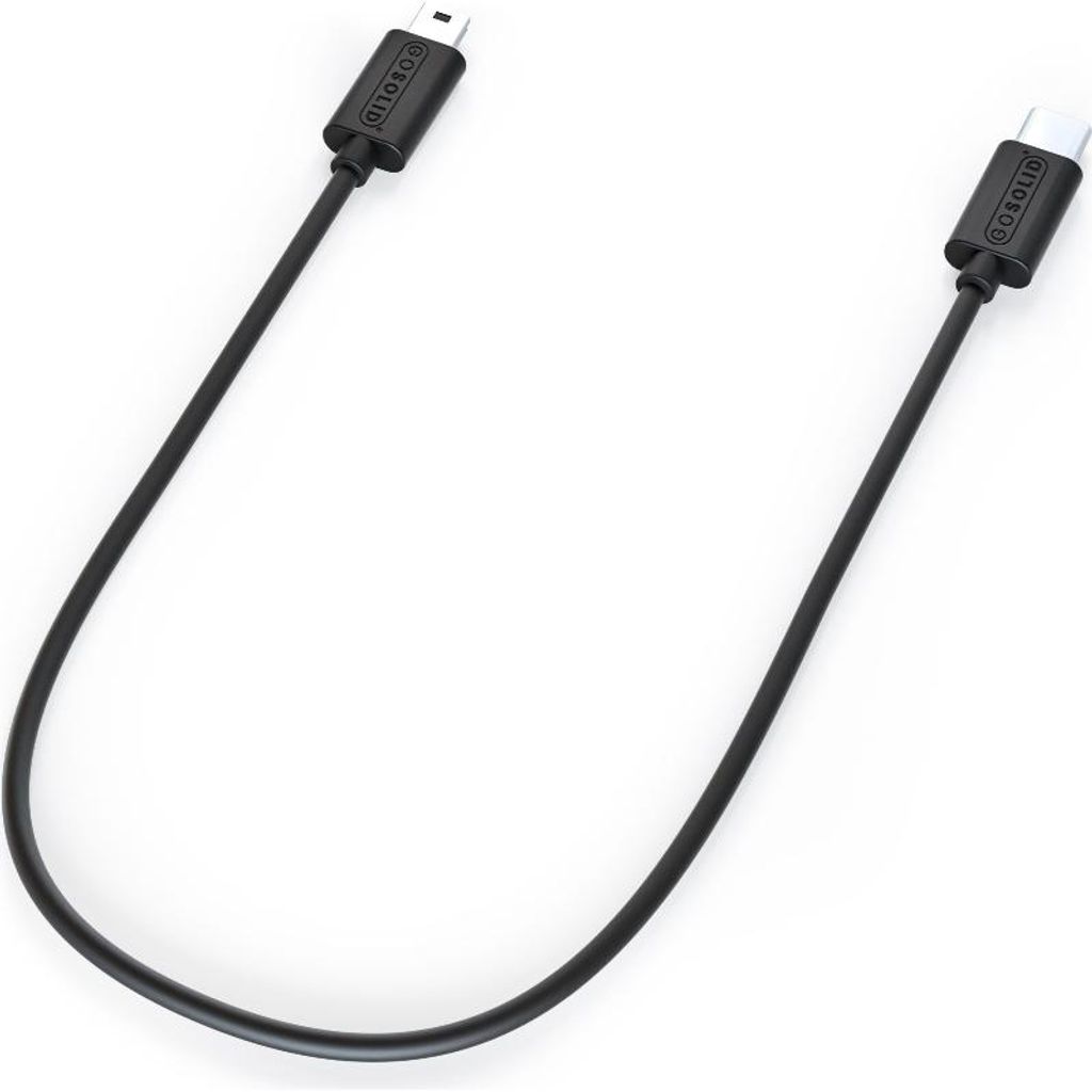 GO SOLID! USB‐C Ladekabel für Smartphones – Laden beim Radfahren – kompatibel mit Bosch Intuvia & Kiox – 30 cm, Schwarz