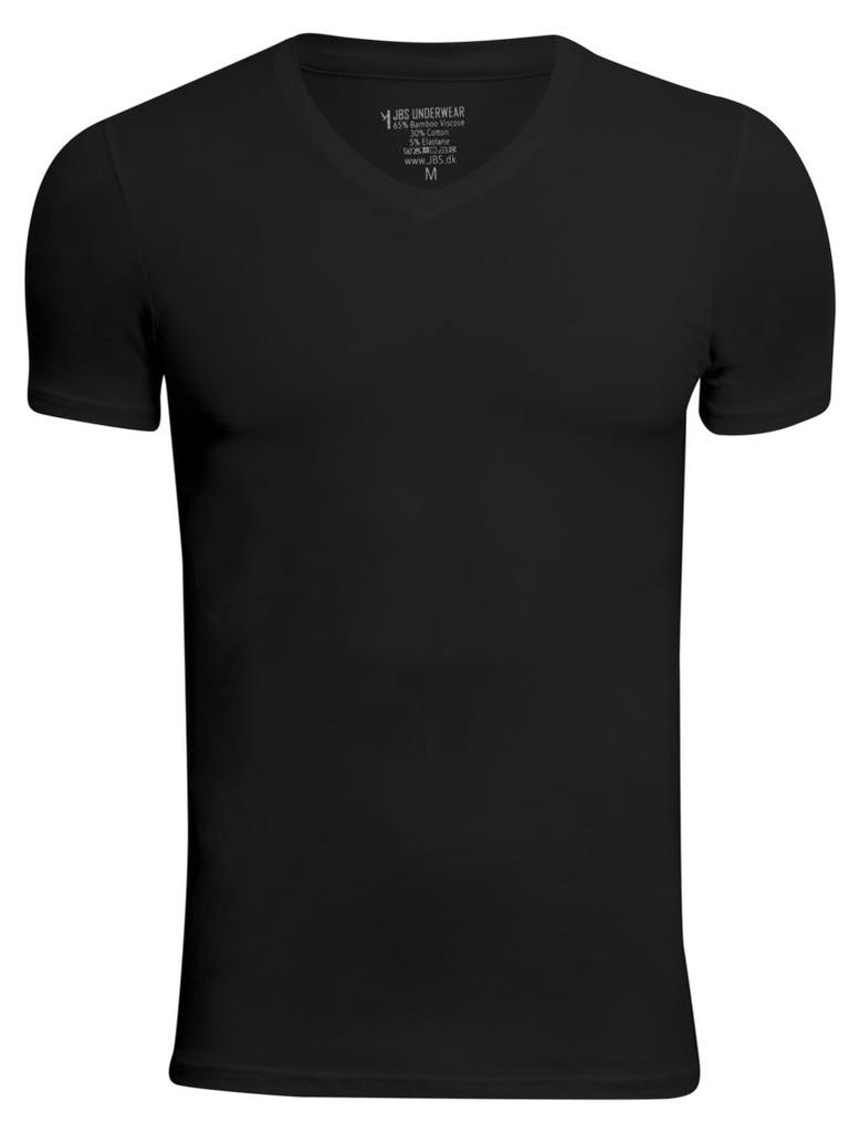 JBS 1080 Bamboo V-Neck Shirt 2er Pack black 2XL