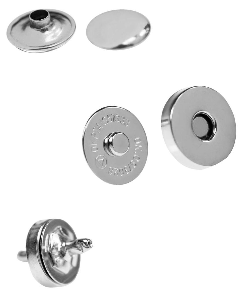 10 Magnet-Knöpfe Magnet-Verschlüsse Taschenverschluss Nähen Produktbild 