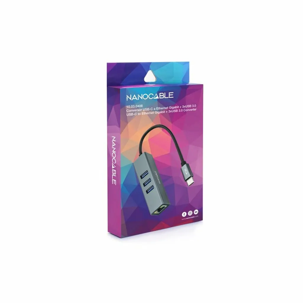 Hub USB-C Nanocable 10.03.0408: Zero Lag per il tuo Setup Gaming - 3