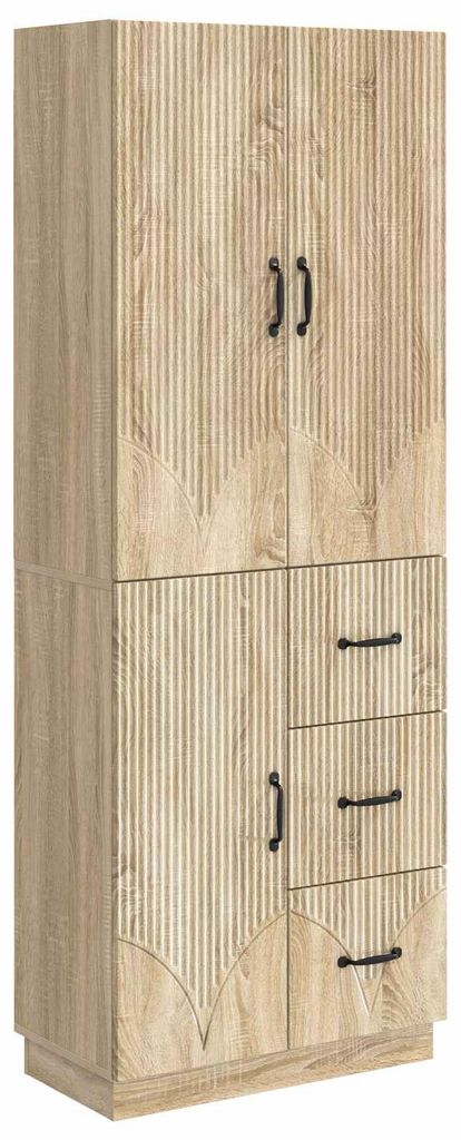vidaXL Schrankset 2 pcs Sonoma-Eiche Holzwerkstoff