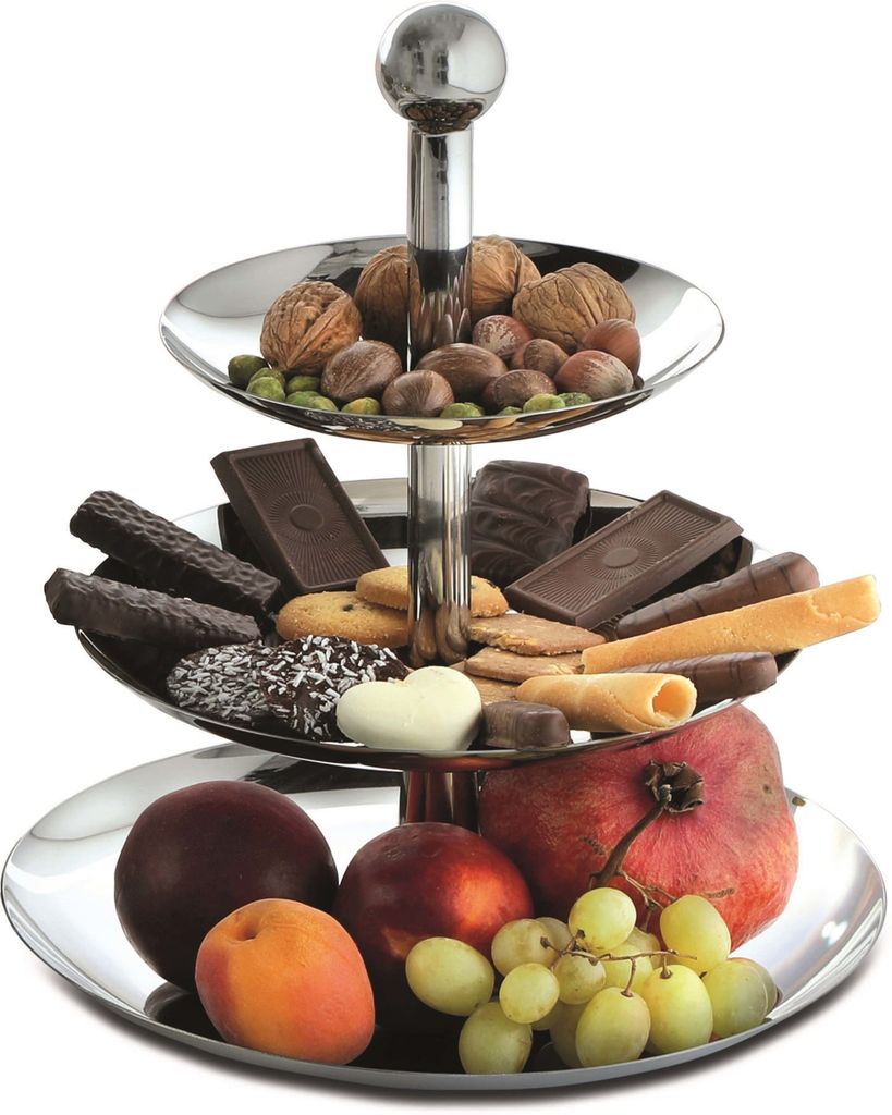 Weis Etagere aus Edelstahl mit 3 Etagen Produktbild 