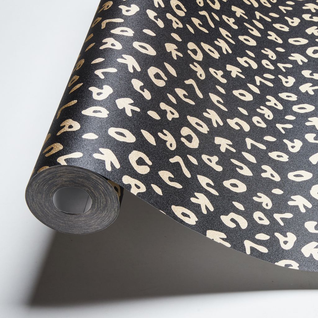 Karl Lagerfeld Wallpaper Designertapete Leopard Luxustapete Vliestapete gold schwarz metallic 10,05 m x 0,53 m