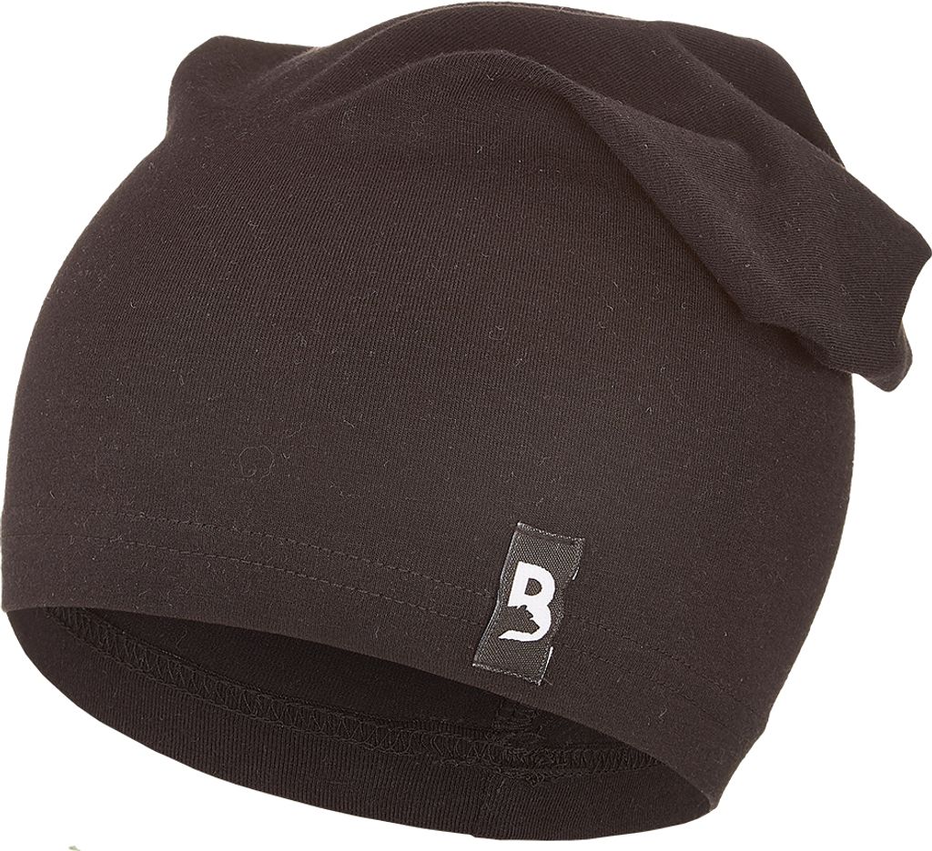 Slouchbeanie Mütze dünn BARIDI Outlast - schwarz, 5 | 49-53 cm