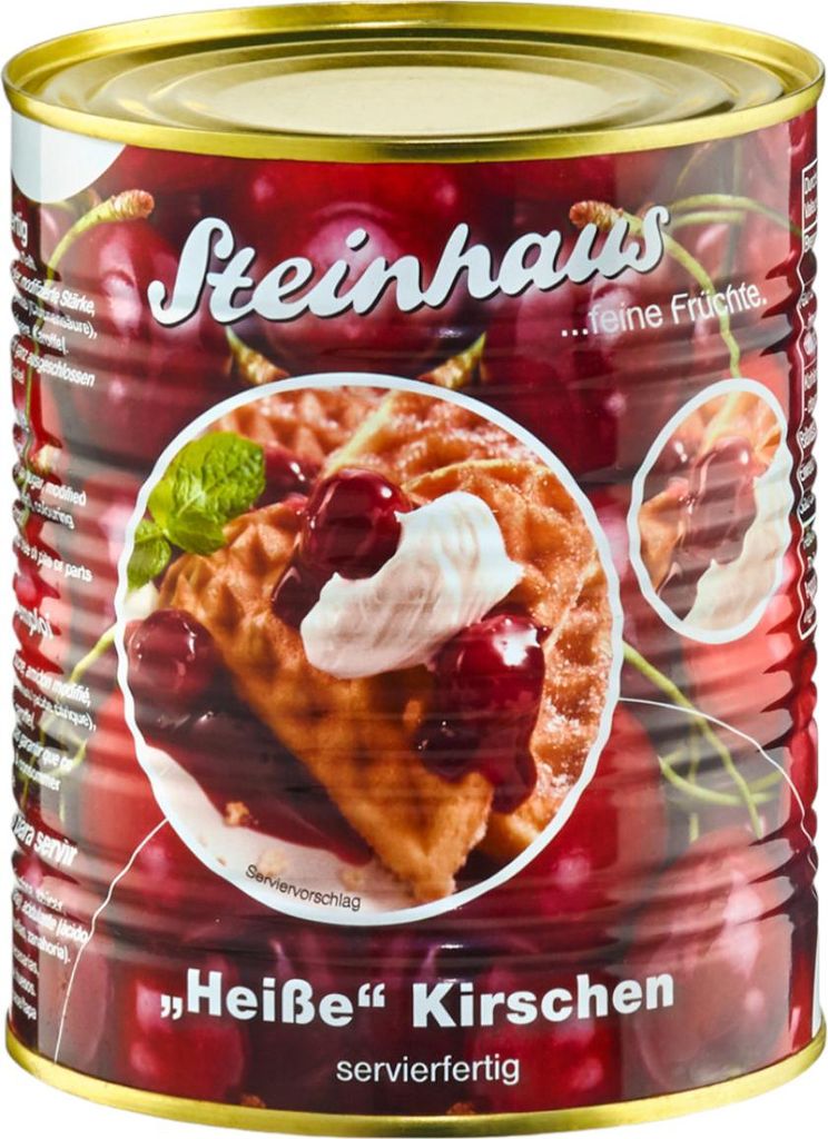 Steinhaus Heiße Kirschen feine Früchte servierfertig in der Produktbild 
