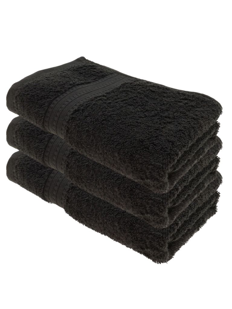 Julie Julsen BIO Duschtuch 3er Set 70x140 Schwarz