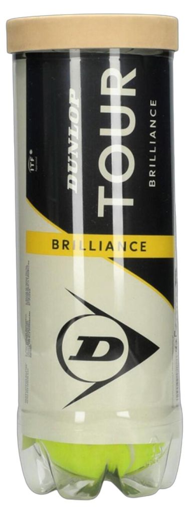 Dunlop Tour Brilliance Tennisbälle 3er-Pack Mehrfarbig