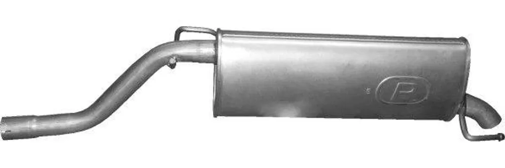 Silencieux arrière POLMO 07.441 anti-bruit pour Corsa D, OE 51788835 Fiat