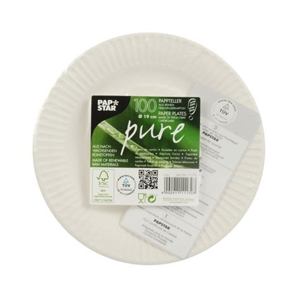 Papstar jednorazové papierové taniere okrúhle extra silné Obrázok produktu 