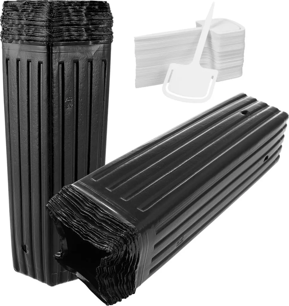 Kit de Plantation pour Légumes et Fleurs : 60 Pots Carrés avec Marqueurs