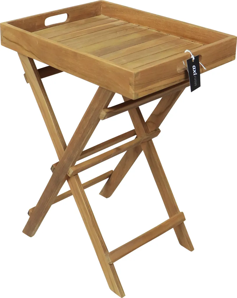 Table Basse Gain de Place en Teck - Solution Pliable pour Petit Jardin - 5
