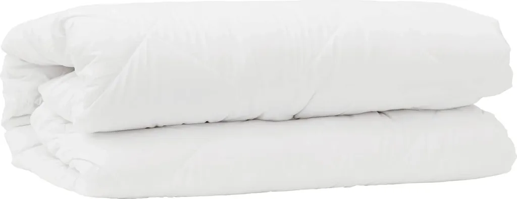vidaXL Piumone con Cuscino Microfibra Bianca 2 Pezzi: Pratico e Durevole - 4