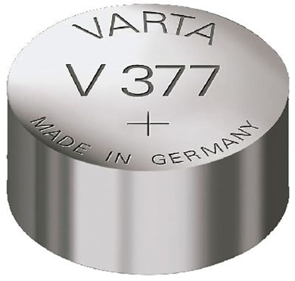 Varta V 377 1,55 V 27 mAh Uhrenzelle silber Produktbild 