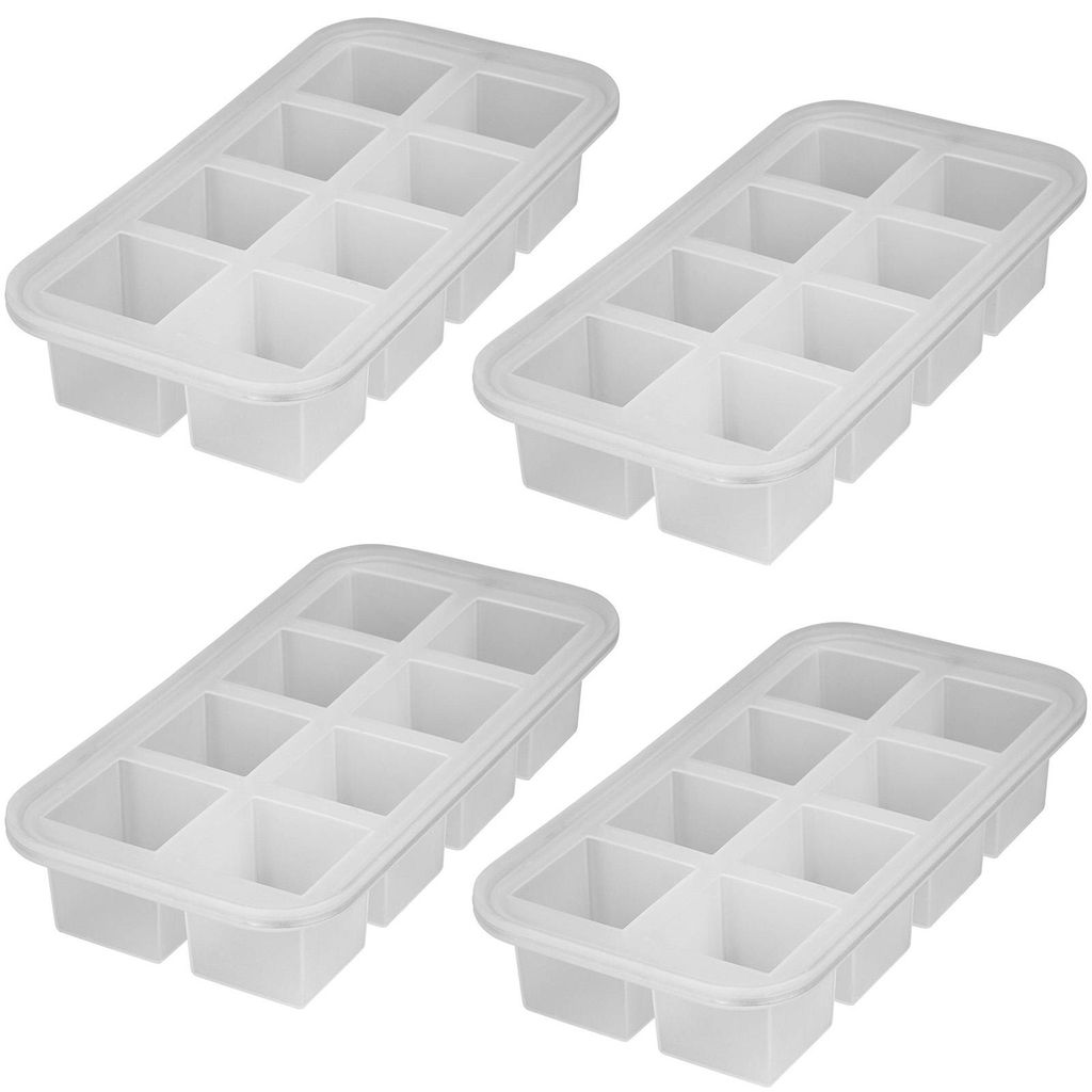 4x Silikon Eiswürfelform XXL Riesenwürfel 5 x 5 cm Produktbild 
