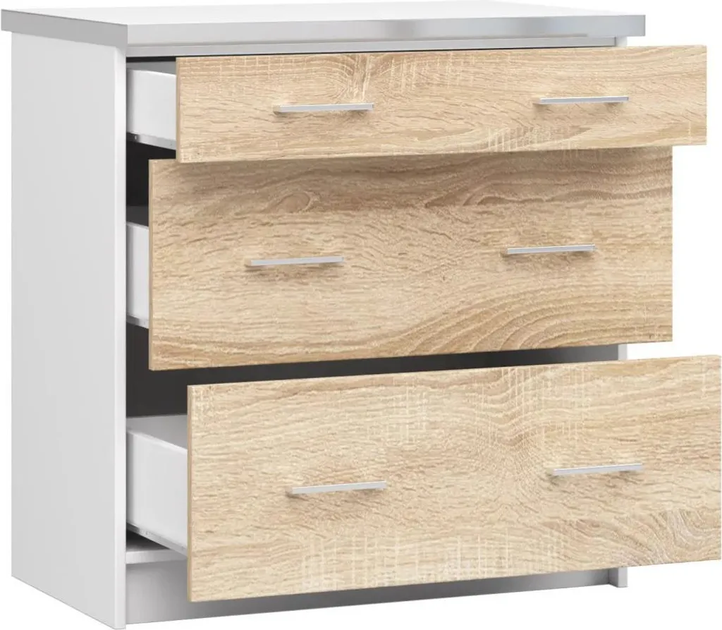 Meuble de rangement 80 cm TRIVORA pour bureau organisé et moderne - 2
