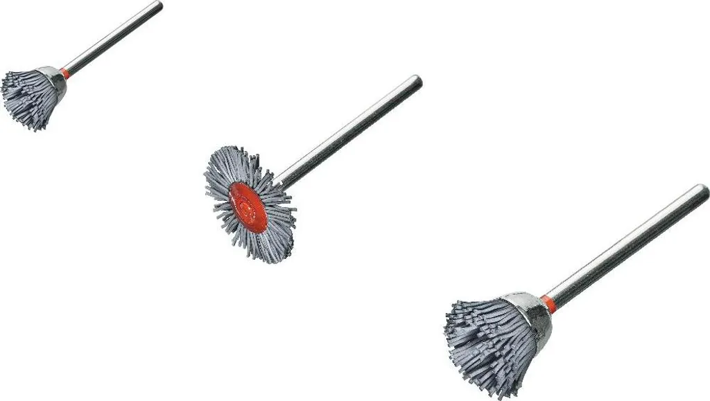 Brosses miniatures rondes pour nettoyage et ébavurage de précision