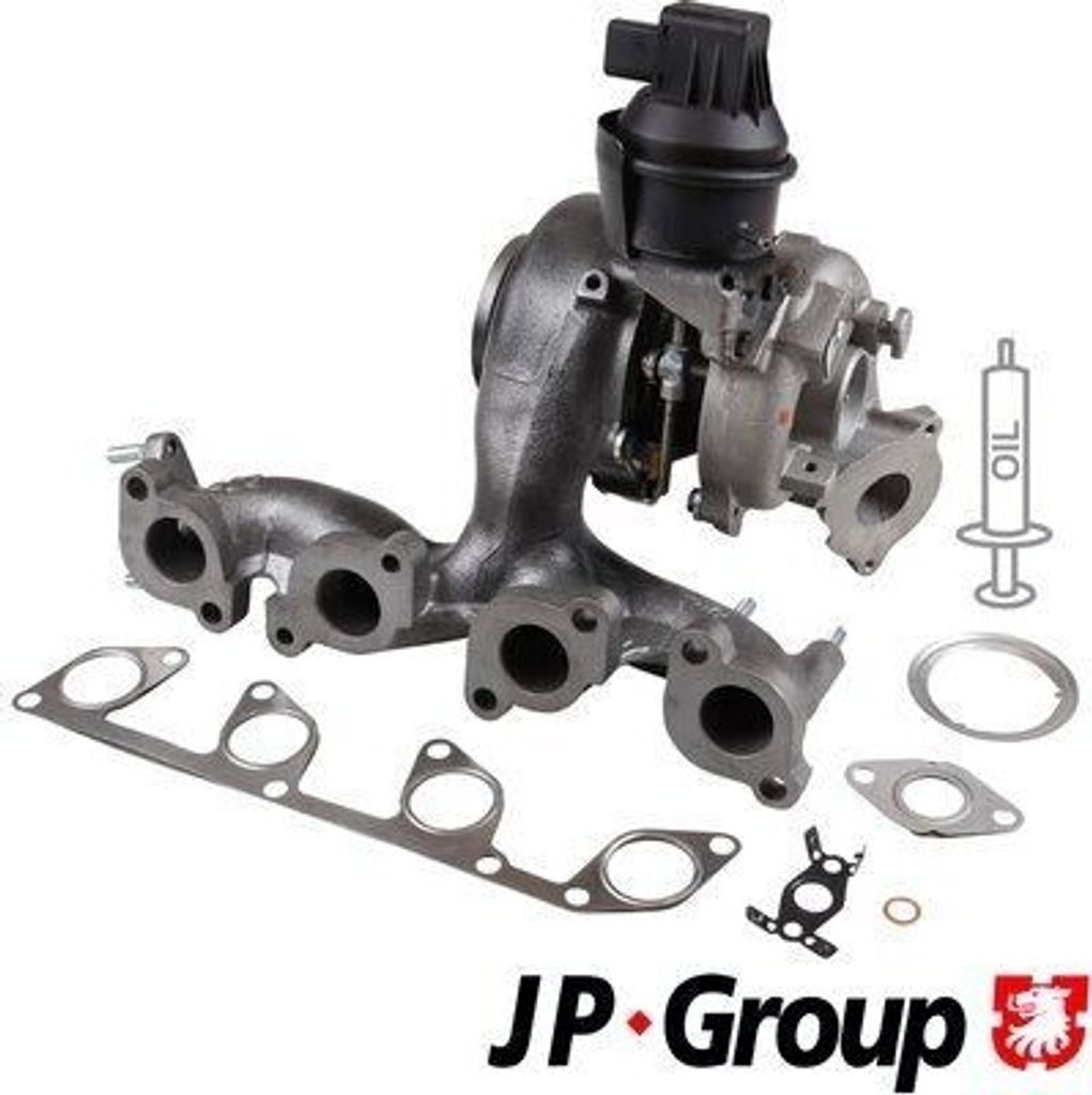 JP GROUP 1117406300 - OE 03L253010D Turbolader für Passat (3C), Leon (1P1), A3 (8P), Tiguan (5N), Altea (5P), Octavia II (1Z), Superb II (3T), Pas...