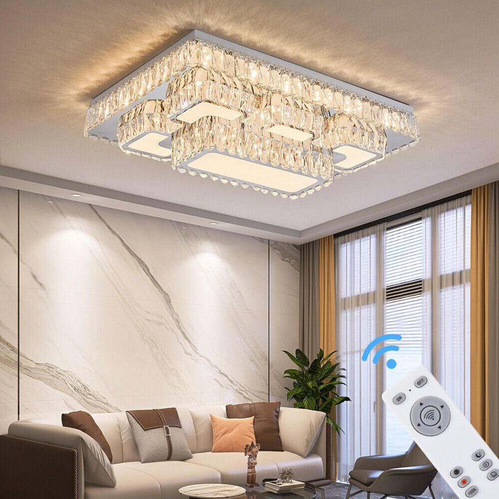 LED Deckenleuchte TY3019-75x50 cm Leuchte Lampe mit Fernbedienung oder Handy-App Lichtfarbe/Helligkeit einstellbar dimmbar