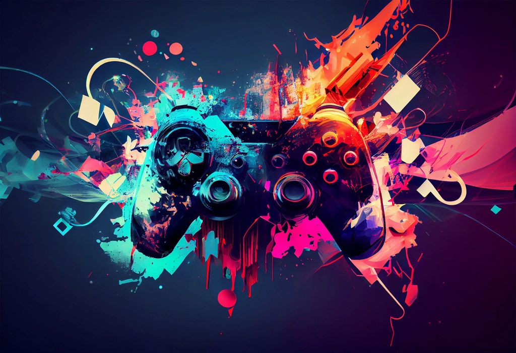 Dekorative Heizkörpermagnetmatte mit Gaming-Motiv Color Pad