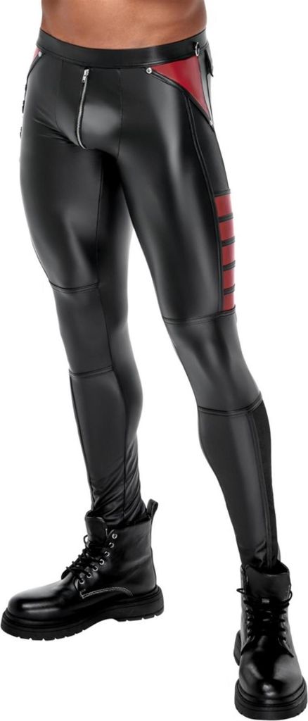 Pantaloni da tempo libero ORMETO – premium nero-rosso Immagine del prodotto 