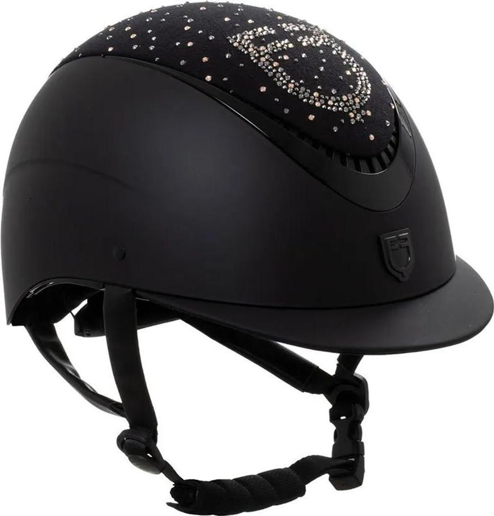 Equestro Proxima Frauenhelm Schwarz 52-54 cm Damen Schwarz 52-54 cm
