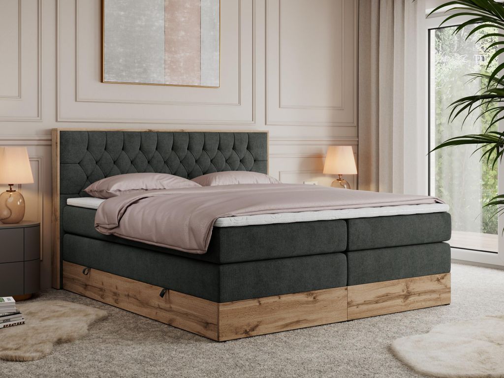 Kontinentální postel Boxspring AMORE KING s úložným Obrázek produktu 