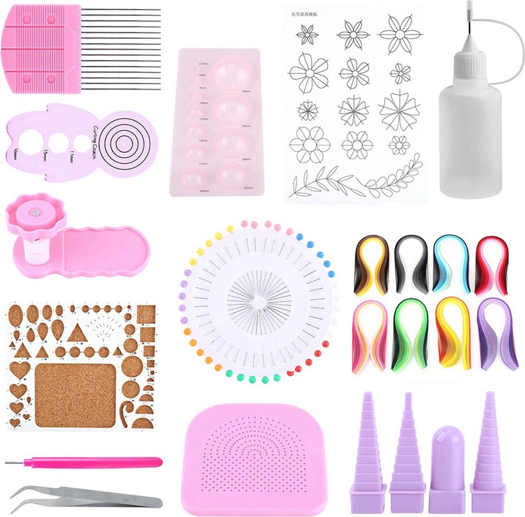 Papier Quilling Kit Kunststoff Spa? Dekoration Pinzette Puzzle Str Paperft Kamm Karton fr Handgemachtes Papier Quilling Set Quilling Streifen
