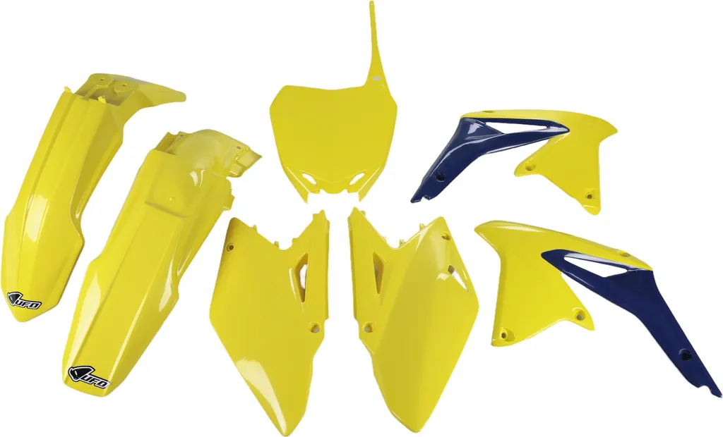 Kit Plastiques UFO Jaune pour Suzuki RM-Z 450 2008-2017 Rénovation Moto