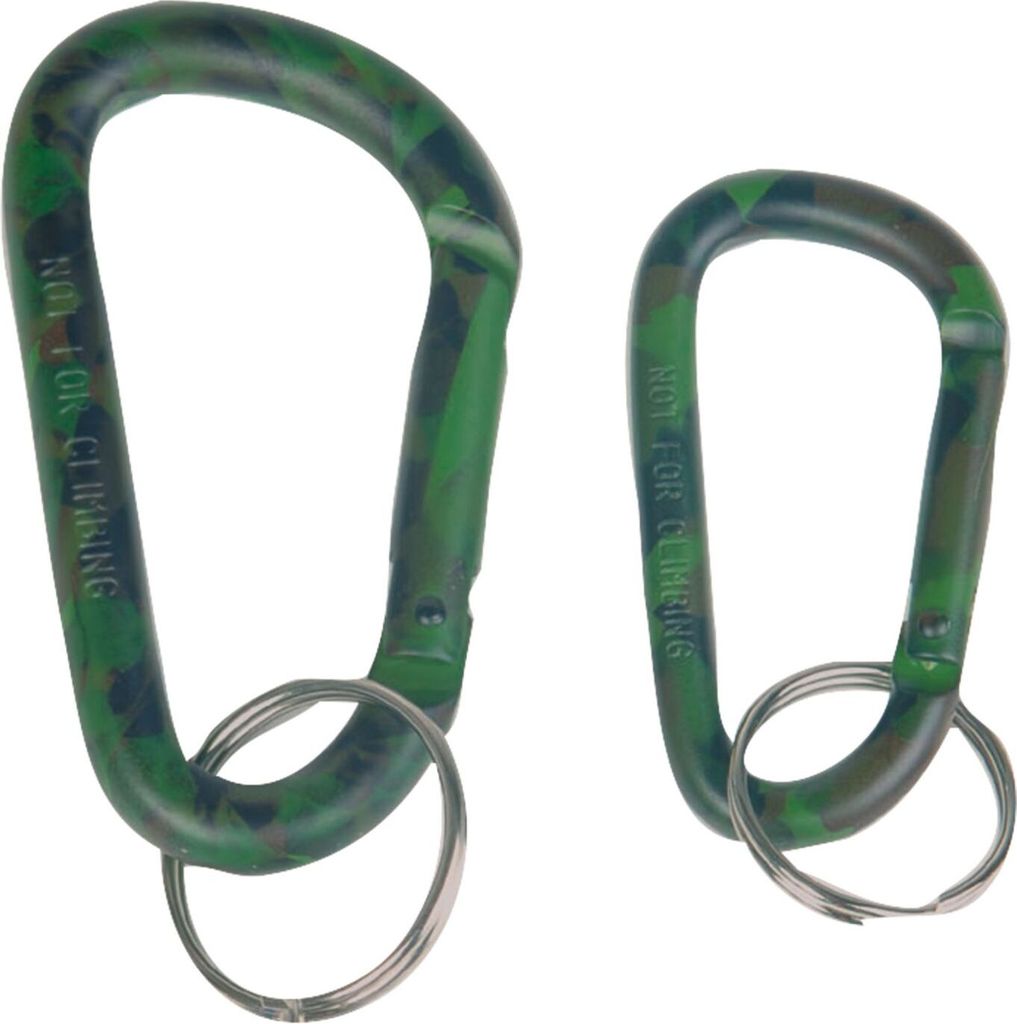 Tactical Karabiner woodland 8 cm