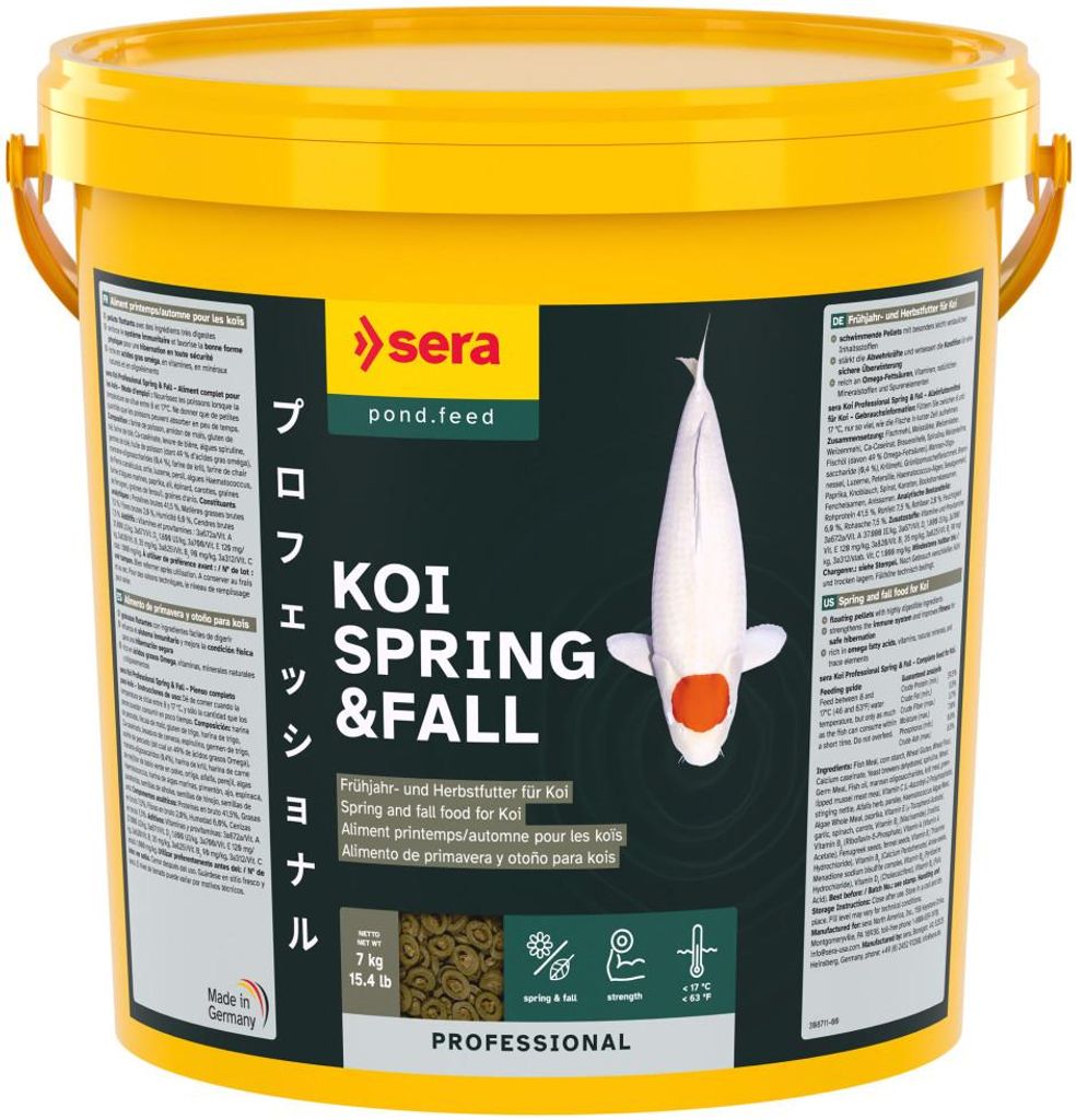sera KOI Professional Frühjahr-/Herbstfutter7kg Produktbild 