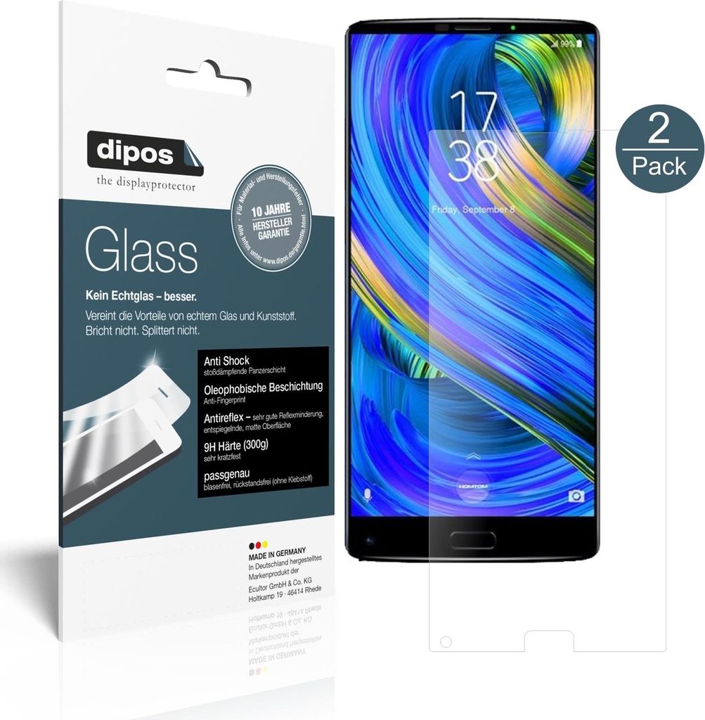 NBR 2x dipos Glass matt HOMTOM S9 Plus