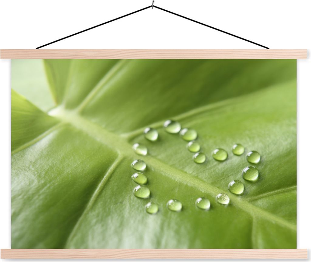 MuchoWow® Textilposter Foto eines botanischen Blattes mit Produktbild 