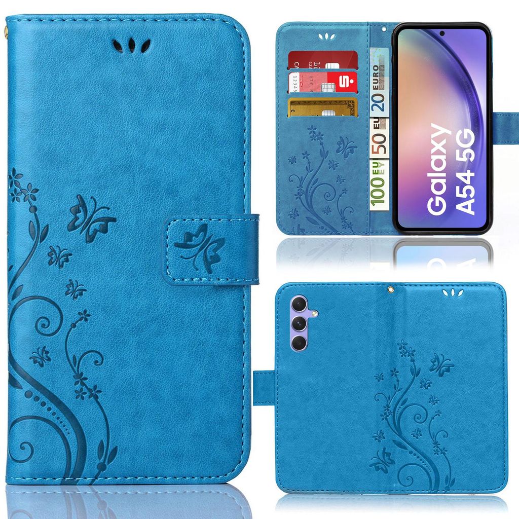 Klapp Hülle Samsung Galaxy A54 5G Handyhülle Tasche Flip Case Schutz Hülle  Book Cover