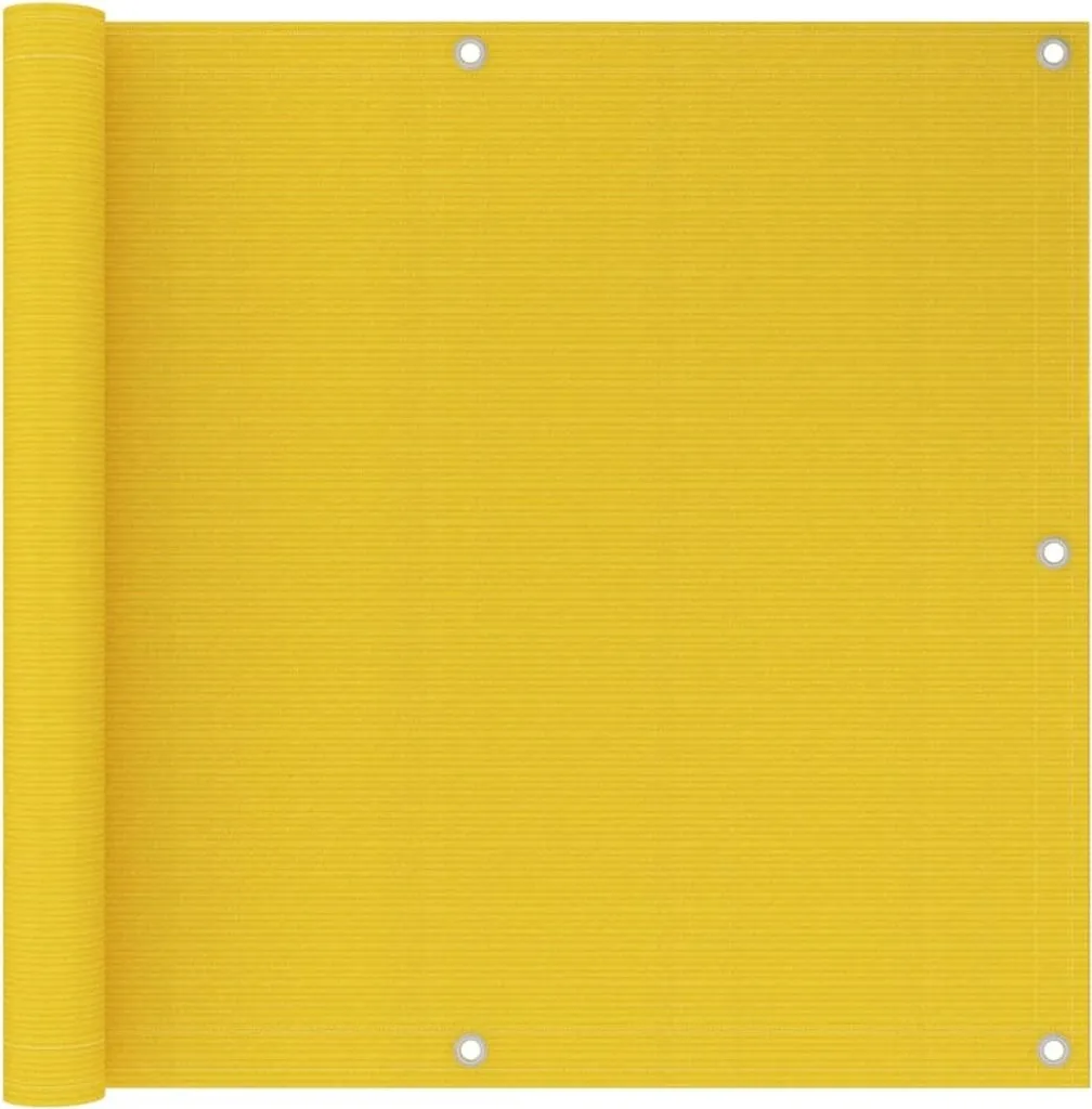 Pare-vue balcon 90x300 cm pour protection solaire et vis-à-vis jaune