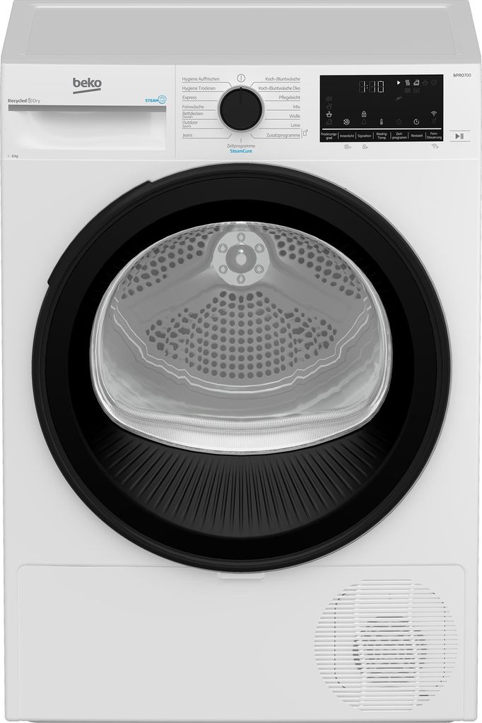 Beko B7T88209, Frontlader, Wärmepumpe, Weiß, Drehregler, Produktbild 