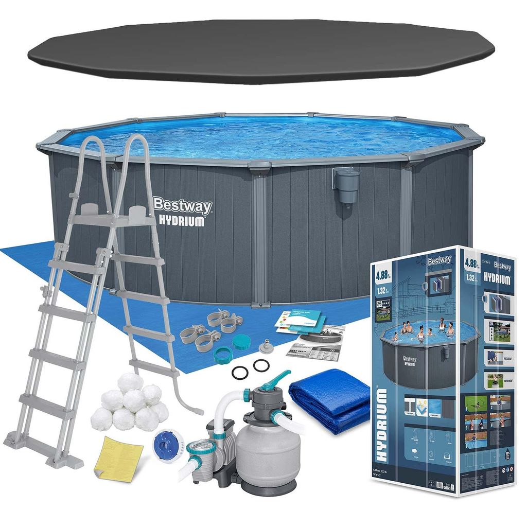 Piscina rotonda smontabile Bestway Hydrium in acciaio, Ø Immagine del prodotto 