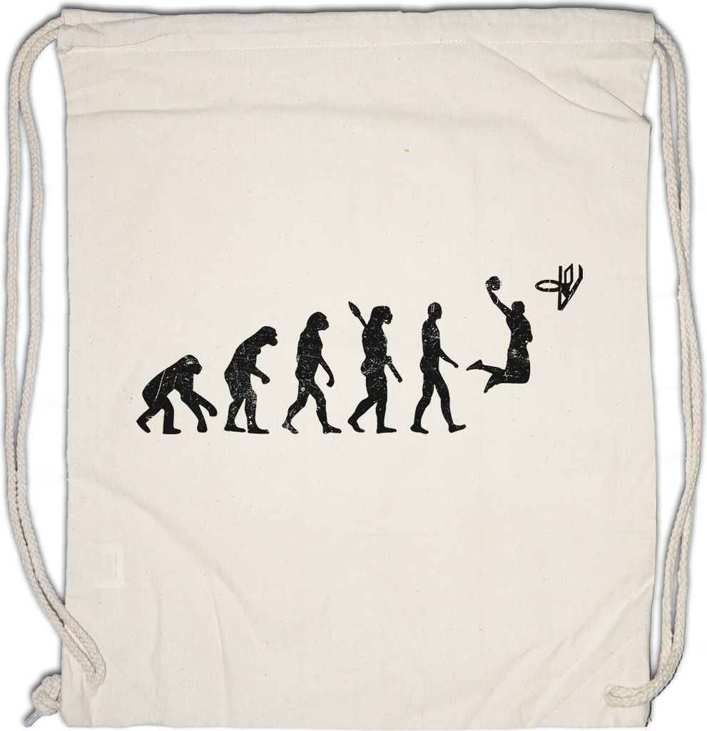 Urban Backwoods Basketball Evolution, Turnbeutel, Farbe: Beige
