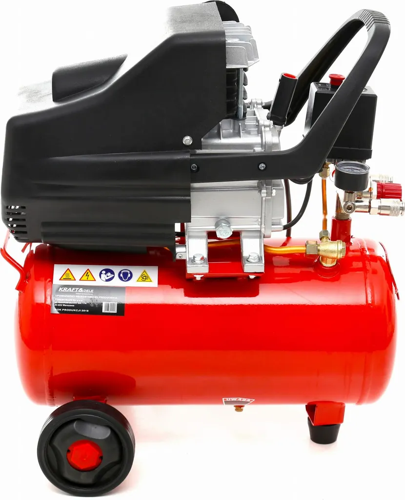 Compresseur 24l 8 Bar 206l/min : fini les pertes de pression en 230V