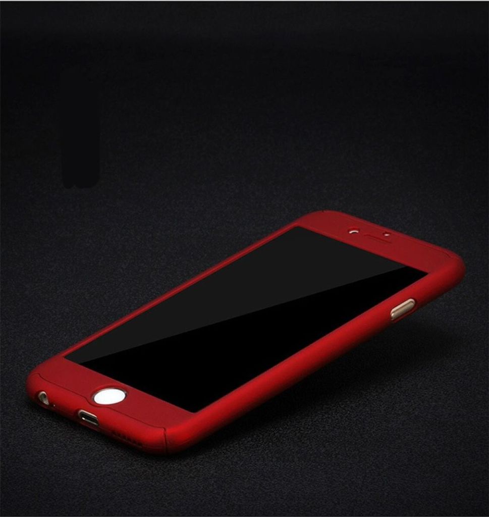Handyhülle Schutzhülle für Samsung Galaxy J5 Full Case Cover Displayschutz 360 Rot