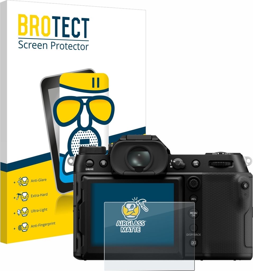 BROTECT Entspiegelungs Schutzglas für Fujifilm GFX100S II Schutzfolie Panzer Folie Glas Display Schutz matt