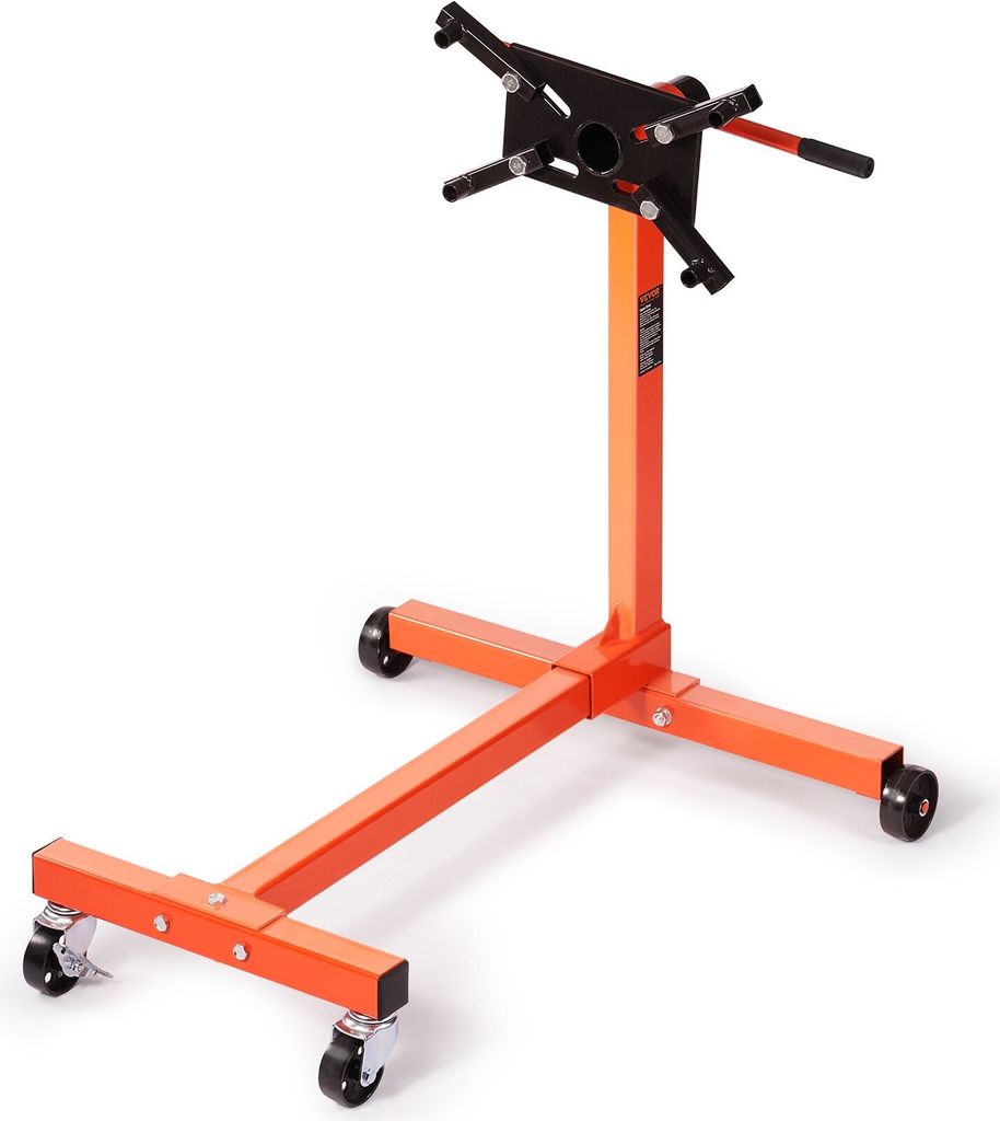 Motorständer Motorhalter 340 kg, Motorständer Klauenheber Getriebehalter, Motorheber Kfz-Werkstatt mit 4 Rädern & 508 mm Griff, Bewegliche Motor...