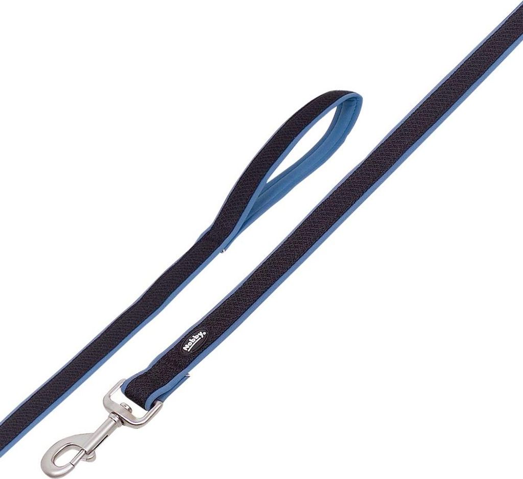 Nobby Leine "Mesh Preno" blau; L: 120 cm, B: 25/35 mm