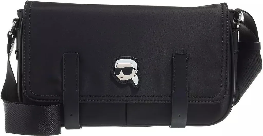 Sac à bandoulière de ville Karl Lagerfeld Iconic 2.0 en nylon noir