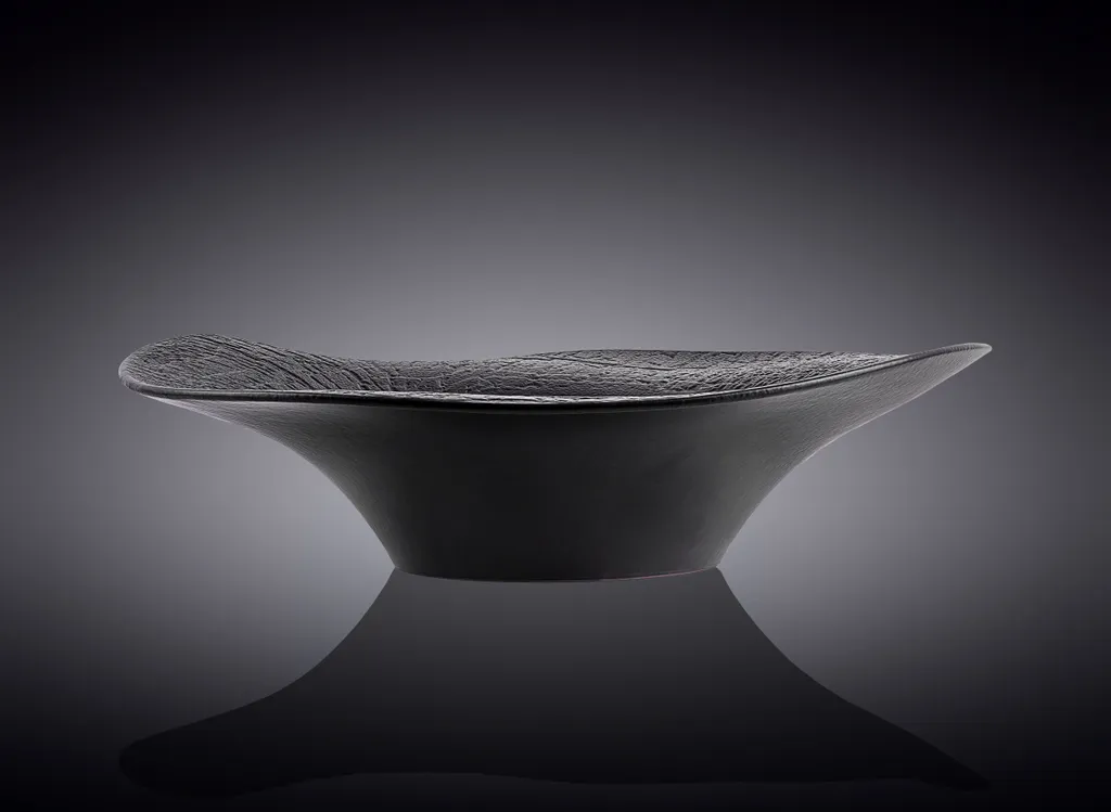 Plat de service Wilmax pour présentation de table chic 30 cm noir - 2