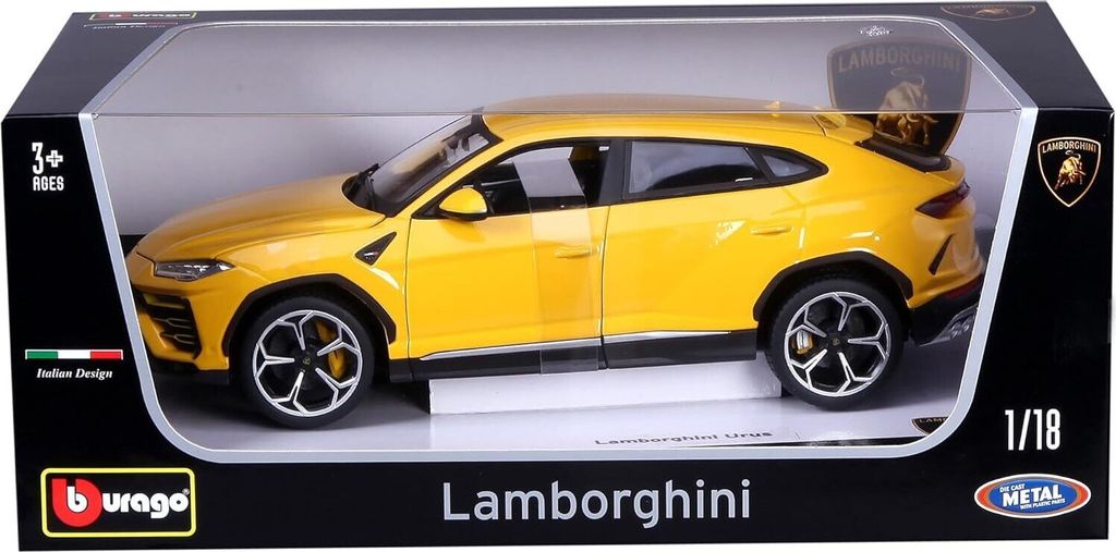 Bburago 18-11042Y - Modellauto - Lamborghini Urus (gelb, Produktbild 6