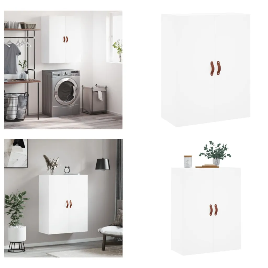 Mobile a Parete Design Bianco 69,5 cm - Armadio Pensile Moderno