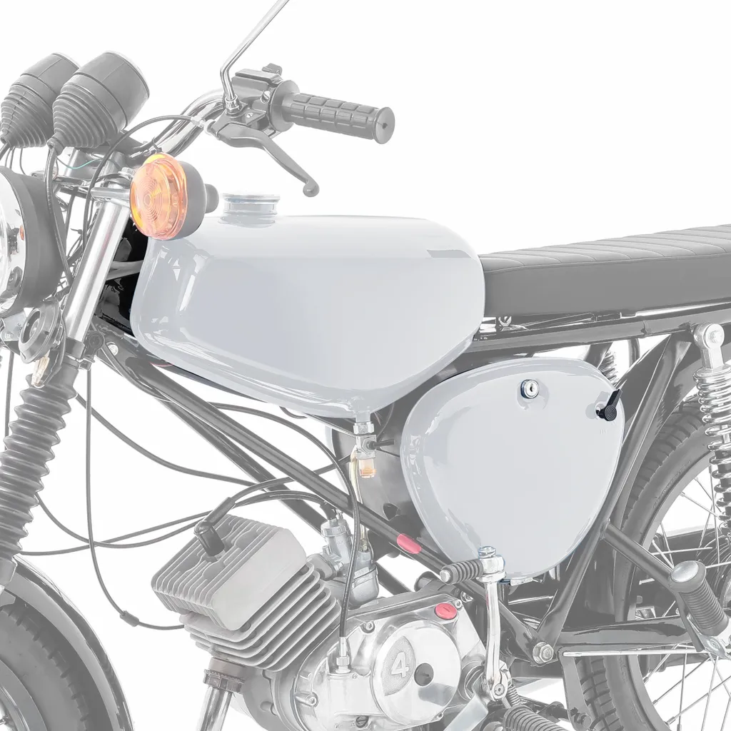 Réservoir Simson S51 S50 S70 en Acier avec Caches Latéraux de Protection