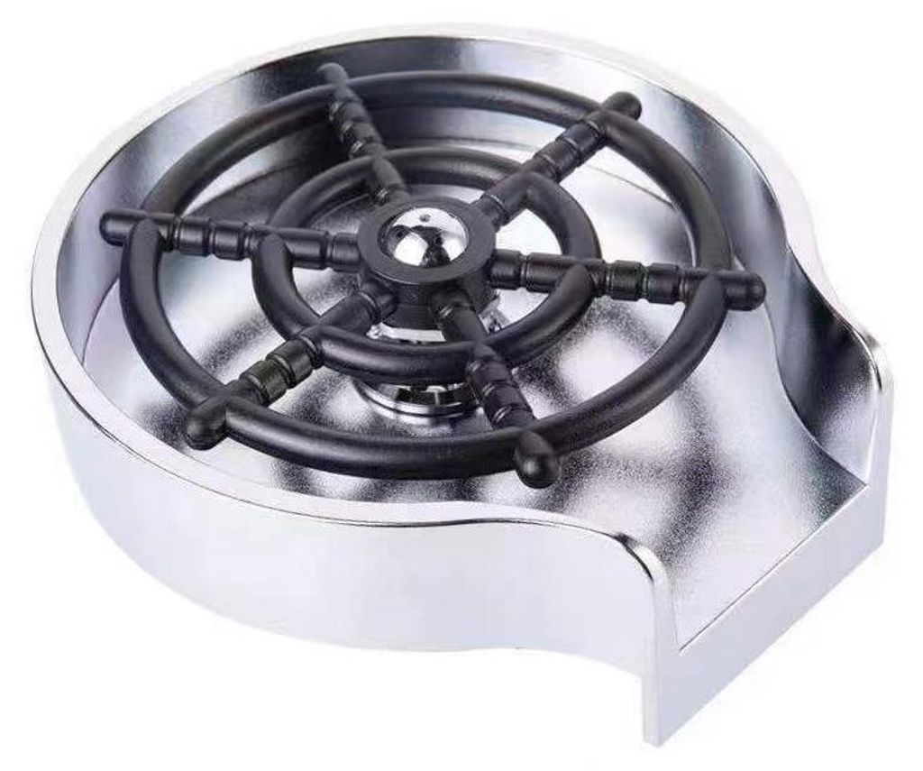 Automatischer Metall-Wasserhahn-Glässpüler, Stabgeschirrspüler für Küchenspüle mit Seitenspray, Kaffeetassenreiniger, gewerblicher Spülenzub...