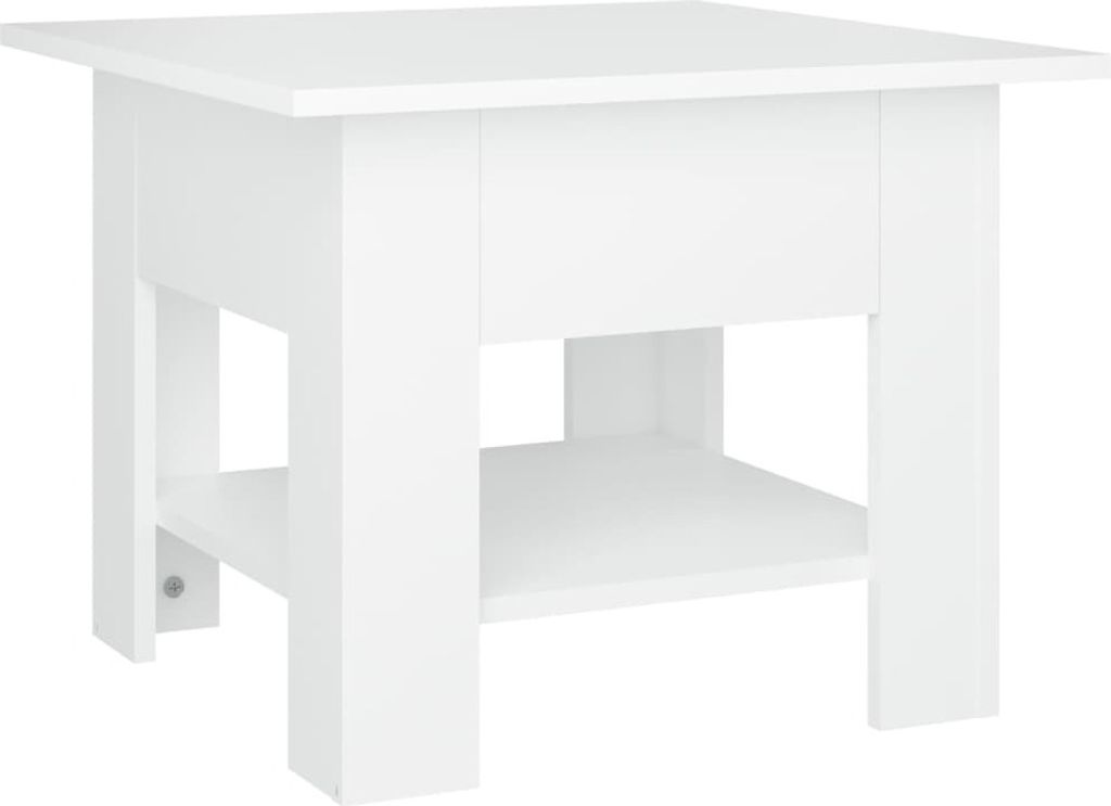 Couchtisch Weiß 55x55x42 cm Holzwerkstoff Produktbild 