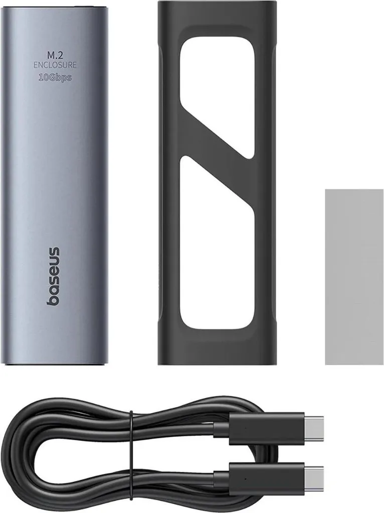 Baseus Flyjoy Contenitore SSD M.2 NVMe SATA 10Gbps Grigio | Offerta - 6